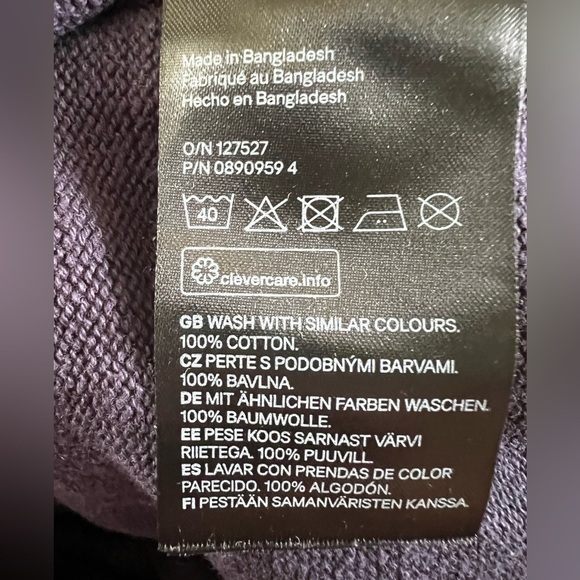 H&M Reindeer Cotton Sweater Navy with Shoulder Buttons size 3T​​ - Picture 5 of 5